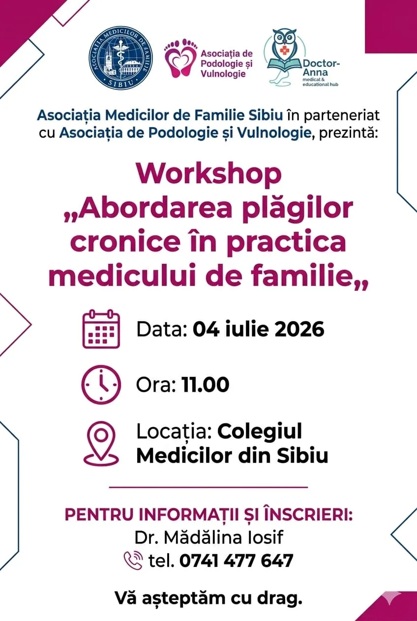 Workshop Abordarea plagilor cronice in practica medicului de familie